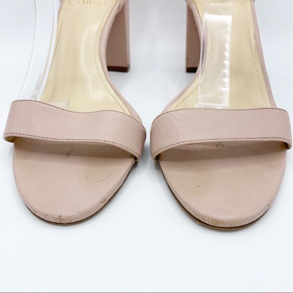 Vince Camuto Light Pink Leather Chunky Heel Ankle Strap Corlina Dress Sandal 10M - Picture 3 of 13